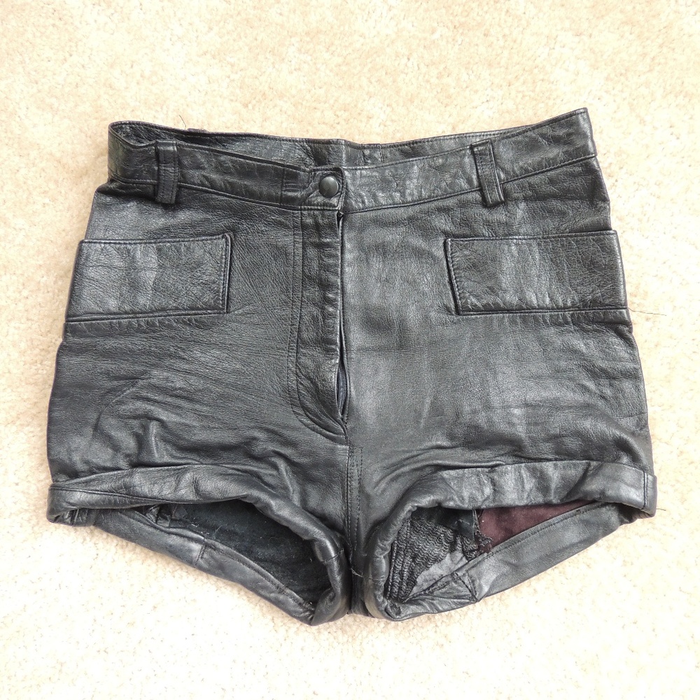 Vintage Leather Shorts